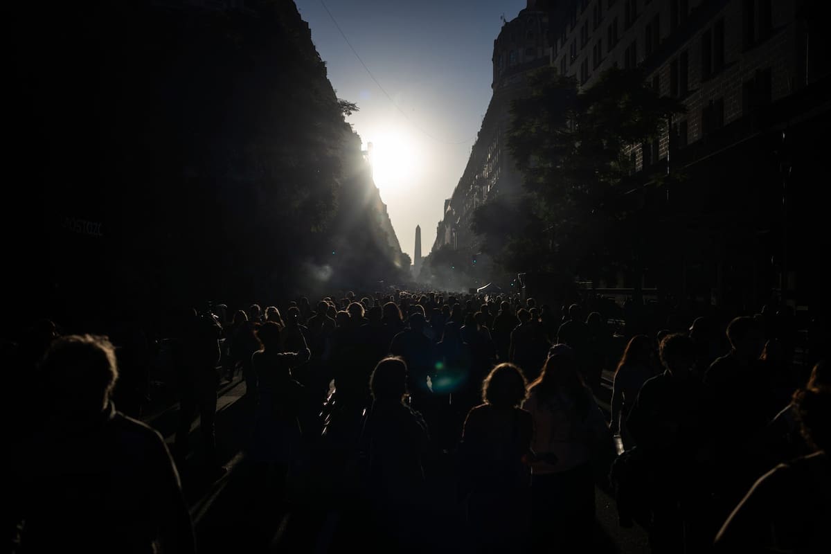 Cuarta Marcha Federal para reclamar por la aplicación de la ley de financiamiento universitario para que haya más fondos para la universidades públicas