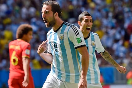 El 5 de julio de 2014, en Brasilia, 8 minutos del primer tiempo, gol de Higuaín para el resultado final de la Argentina 1 vs. Bélgica 0; la selección pasaba a las semifinales de una Copa del Mundo después de Italia '90, después de 24 años...