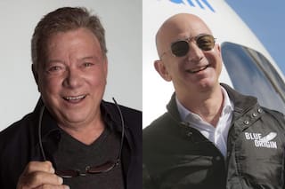 William Shatner, protagonista de Star Trek, viajará al espacio con Jeff Bezos