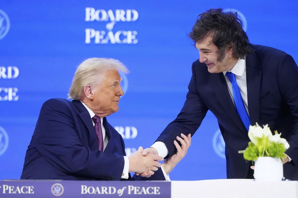 El presidente de Estados, Donald Trump, y el jefe de Estado Javier Milei