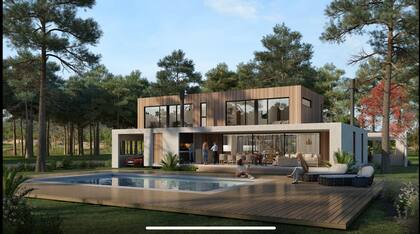 En Punta del Este se están armando casas con esta técnica de construcción