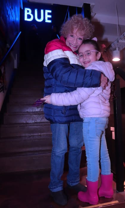 Fugazot junto a su nieta, Sofía