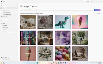 Image Creator permite crear imágenes dentro de WIndows 11 a partir de una descripción; usa Copilot, que a su vez está basado en ChatGPT