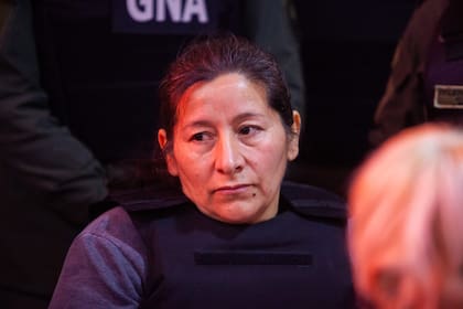Laudelina Peña, tía de Loan, en el juicio en Corrientes