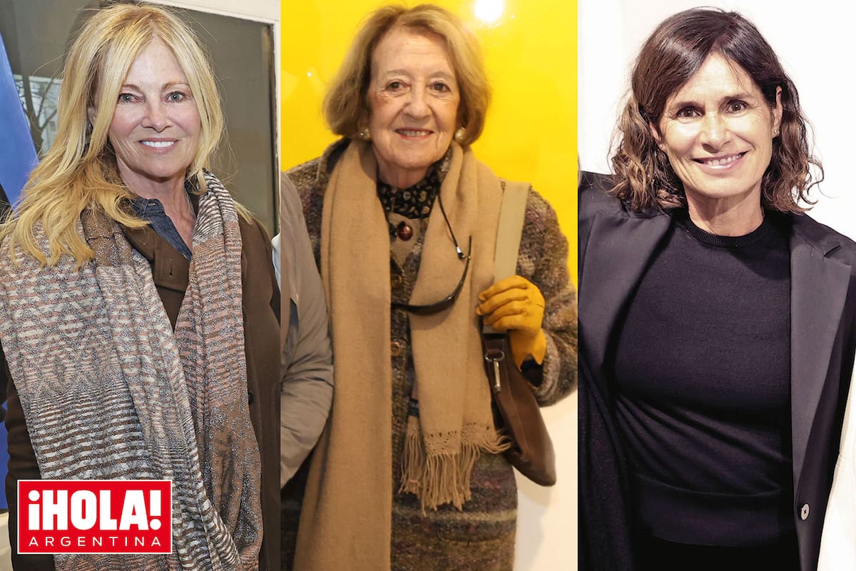 Josefinca Carlés, María Carmen Cerruti y Paula Cahen d'Anvers dijeron presente en el coctel de inauguración