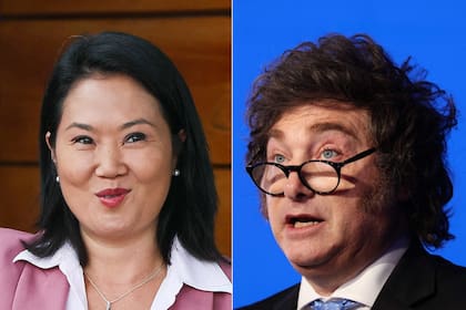 Keiko Fujimori y Javier Milei