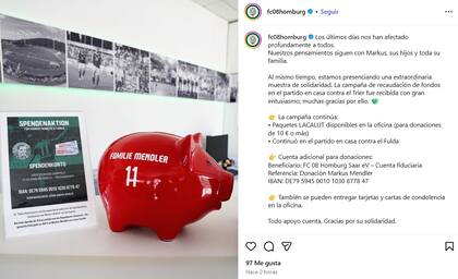 La colecta solidaria del club alemán