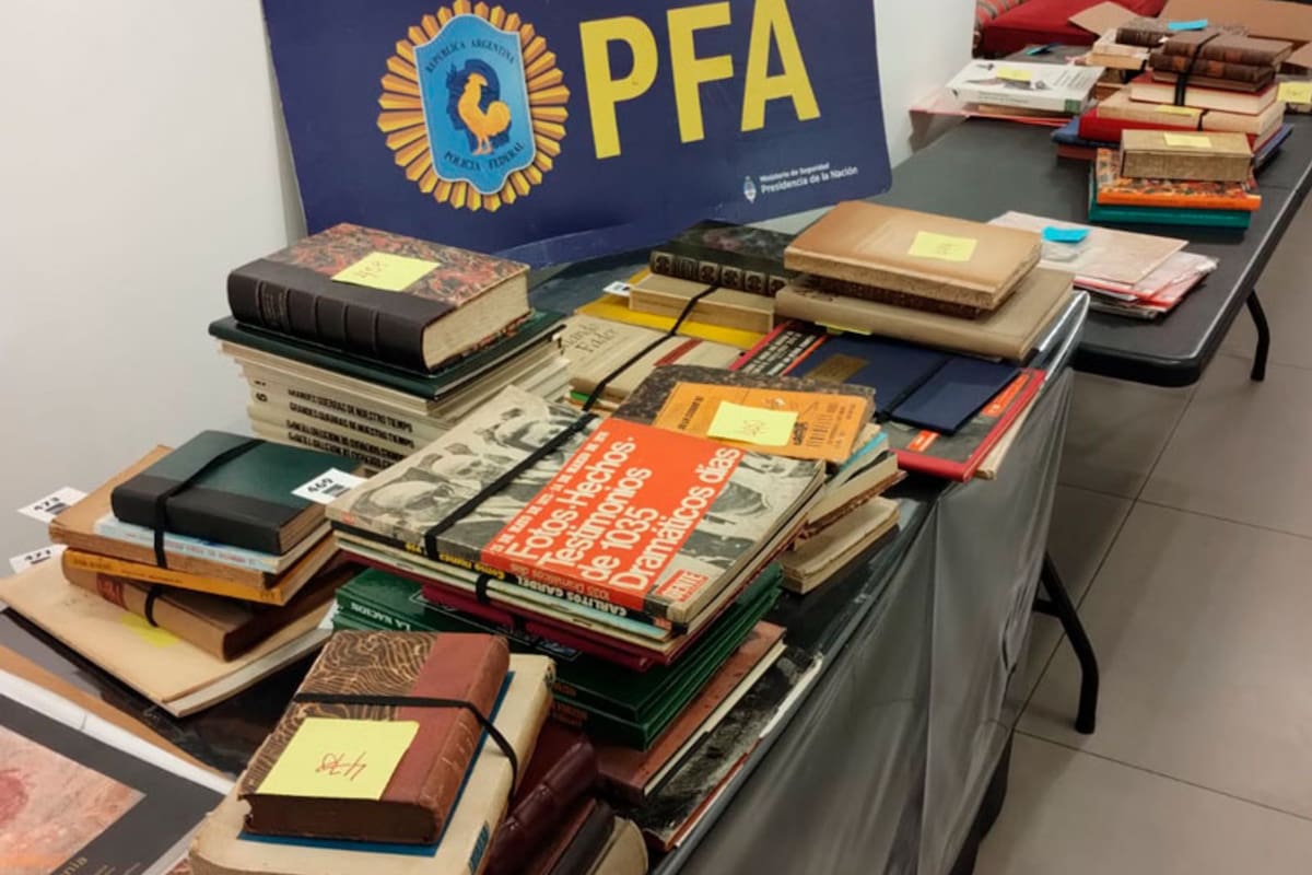 La documentación recuperada por la PFA