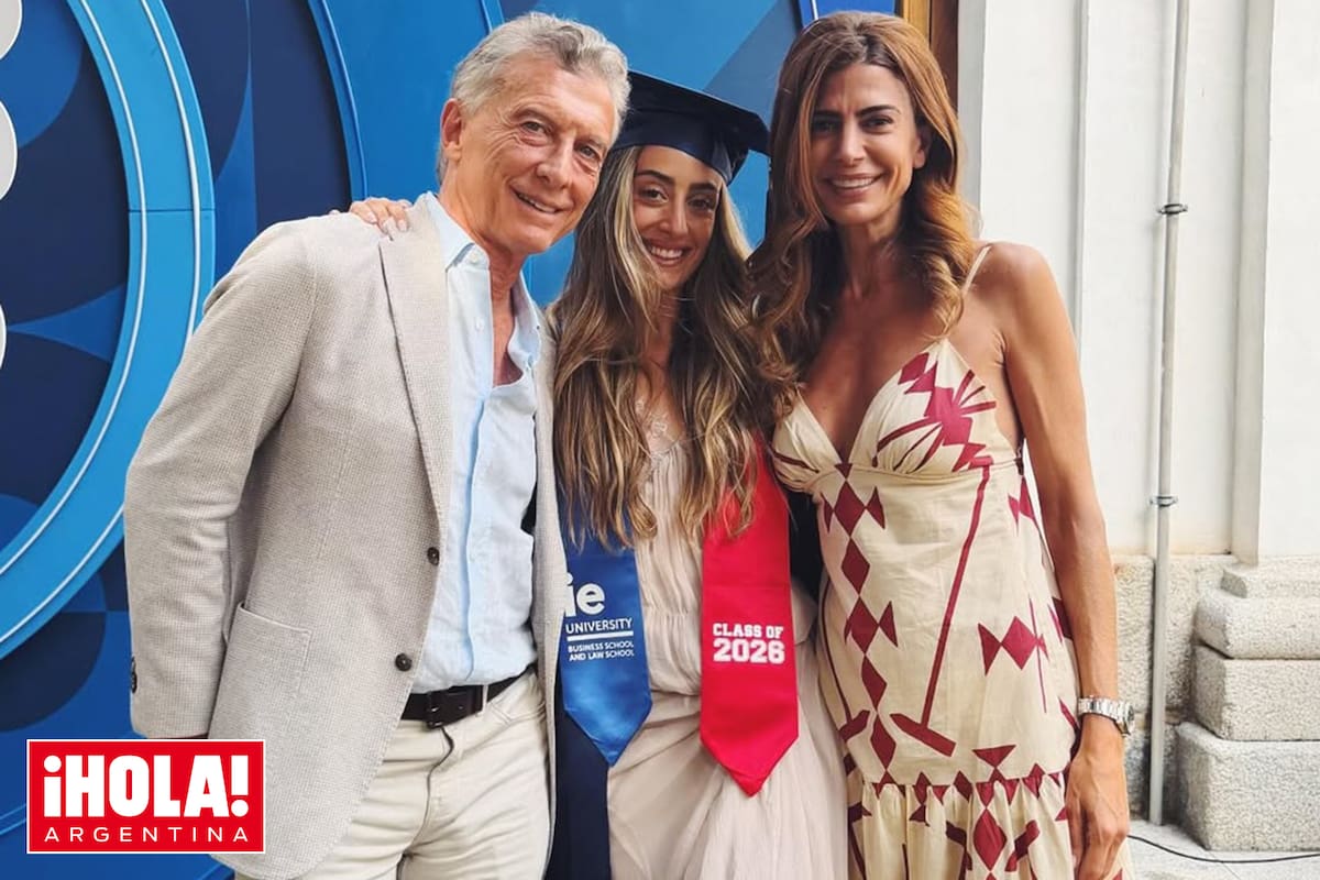 La ex pareja asistió a la ceremonia de graduación de la hija mayor de Awada, quien se recibió de licenciada en Administración de Empresas y Derecho en la IE University