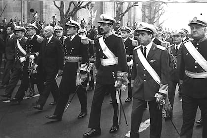 La Junta Militar que llevó adelante el golpe de Estado en 1976