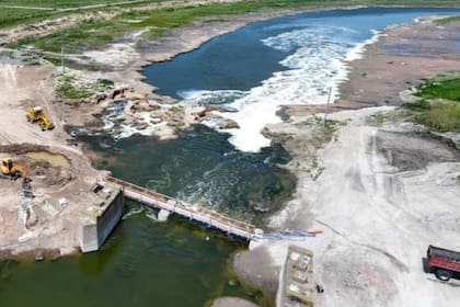 La obra del Plan Maestro del Río Salado todavía está inconclusa