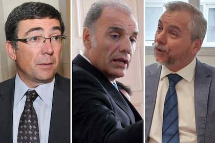 Los fiscales del Cao nora Dalmasso: Javier Di Santo, Daniel Miralles y Luis Pizarro