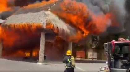 Luego del hecho se desplegó un gran operativo por parte de los bomberos