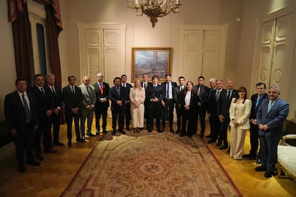 Milei con los gobernadores en Casa de Gobierno
