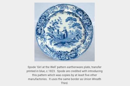 Página del museo Spode de Inglaterra