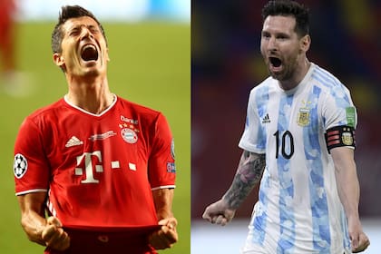 Robert Lewandowski tuvo una gran temporada 2020/21 con Bayern Munich; Lionel Messi, está entre los candidatos por su rendimiento en la selección argentina