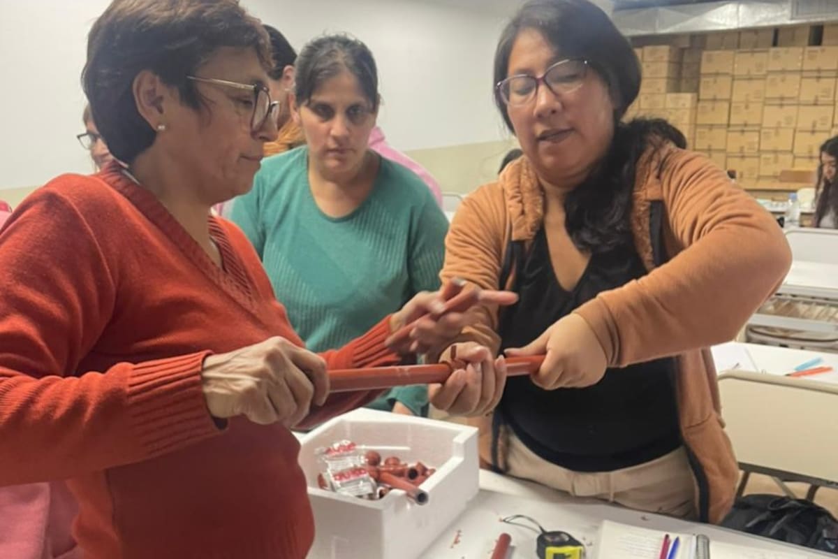 “Somos todas mujeres, la mayoría mamás que sentimos que podemos hacer mucho más que ser empleadas domésticas”, dice Verónica