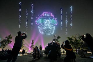 Cómo son los shows de drones que ya despegan en Argentina