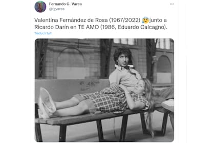 Una de las postales que compartieron los fanáticos de Te amo en Twitter