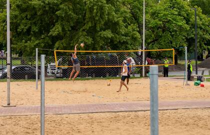 Una nueva cancha de beach voley, otro atractivo